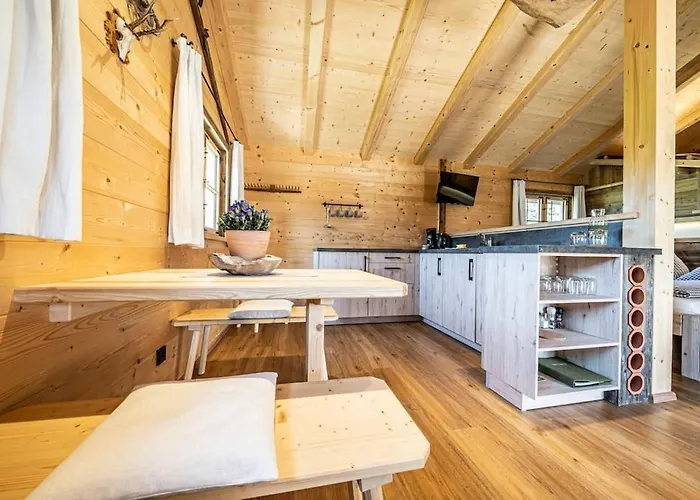 아파트 Lenggrieser Bergcamping - Almchalet Panoramahuette *